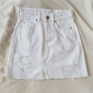 H&M  white denim skirt